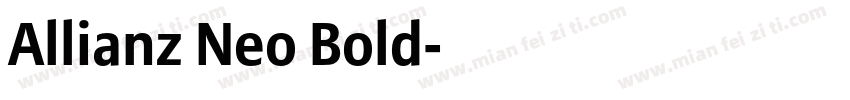 Allianz Neo Bold字体转换